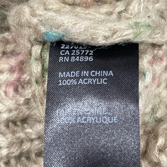 Dex Tan Acrylic Long Sleeve sweater Pink Star - Picture 6 of 8